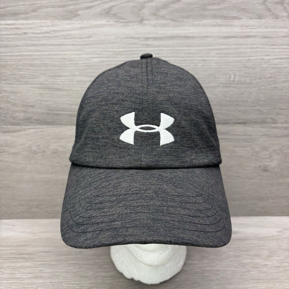 Under Armour Womens Gray UA Free Fit Adjustable Baseball Cap Hat Casual Sporty